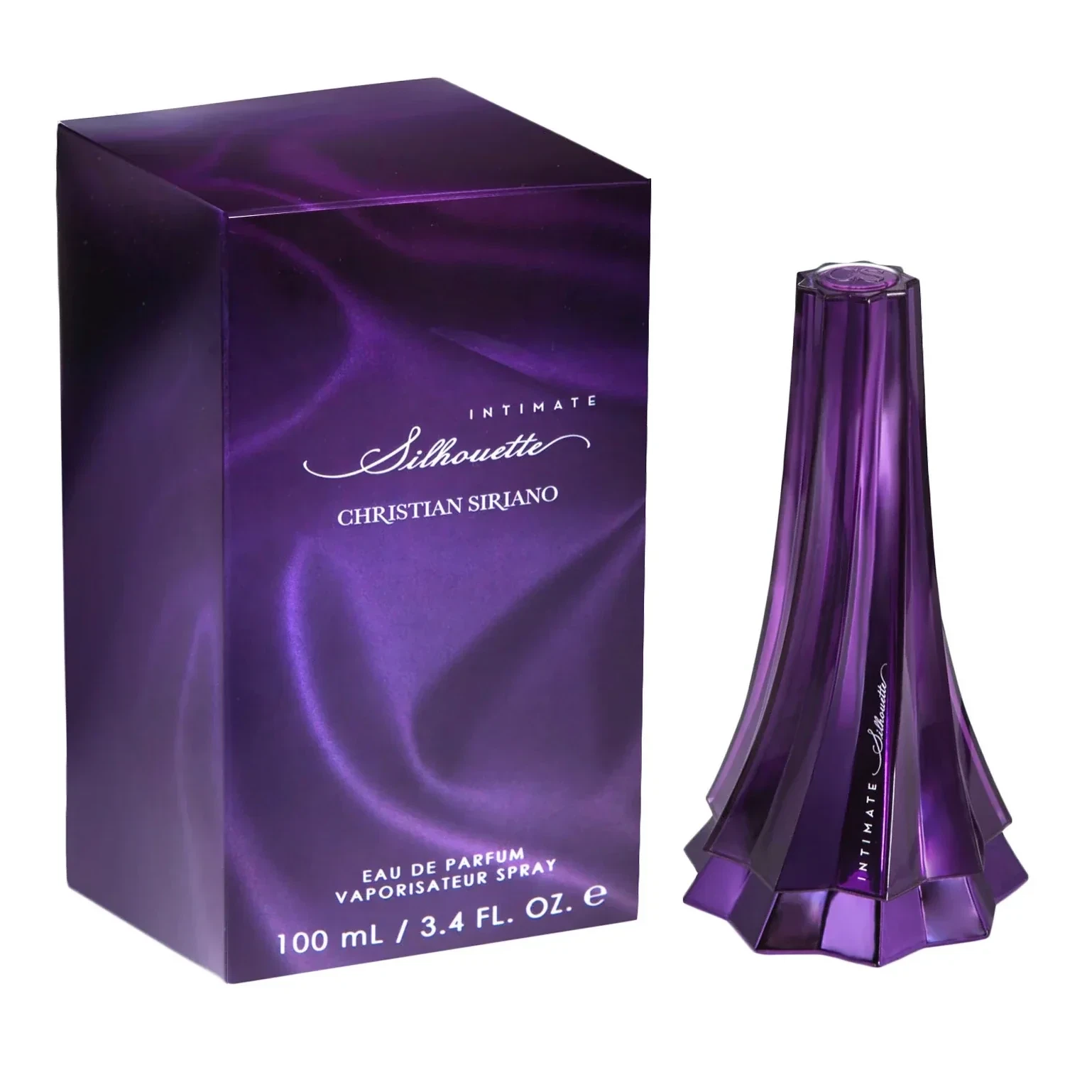 Christian Siriano Silhouette Intimate manufacturer bottle, linked from the supplied product catalogue.