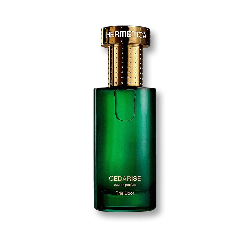 Hermetica Cedarise manufacturer bottle, linked from the supplied product catalogue.