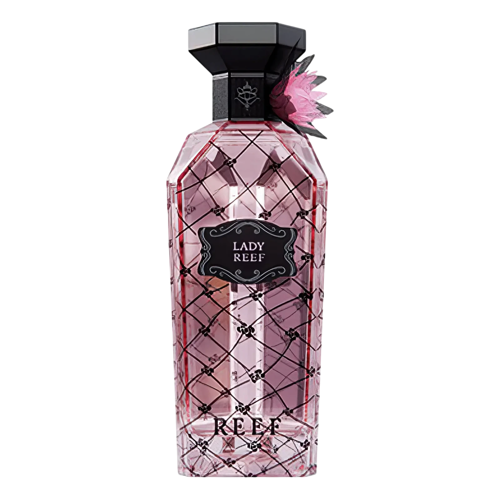 Reef Lady Reef Floral manufacturer bottle, linked from the supplied product catalogue.