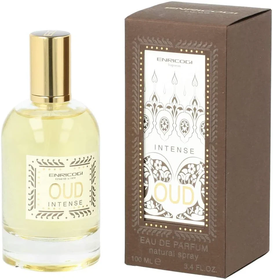 Enrico Gi Oud Intense Gi manufacturer bottle, linked from the supplied product catalogue.