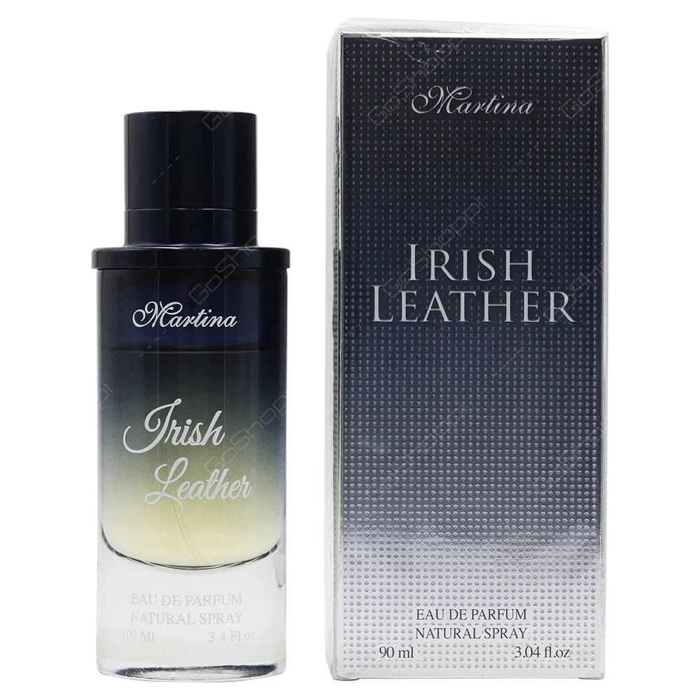 Martina Irish Leather manufacturer bottle, linked from the supplied product catalogue.