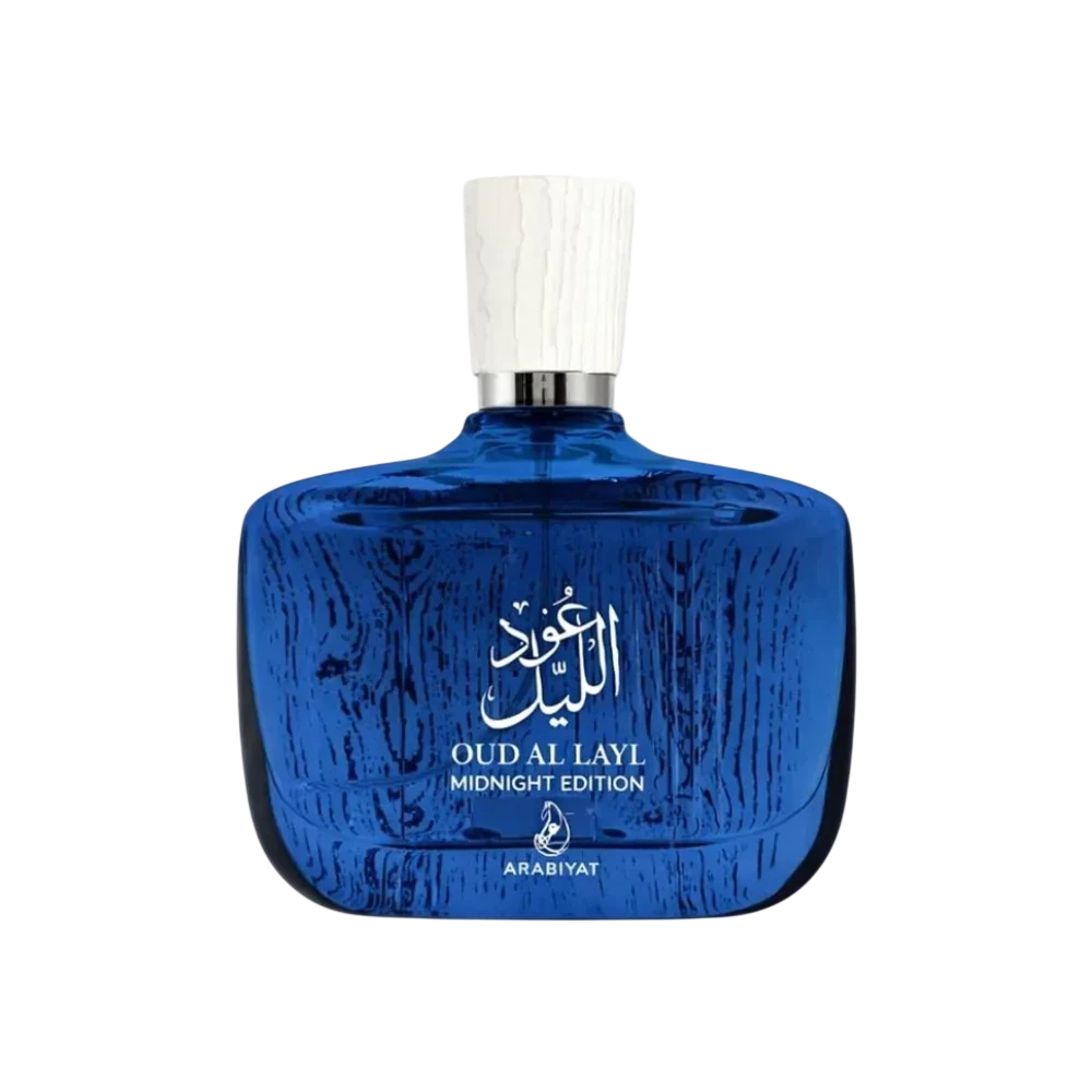 Arabiyat Oud Al Layl Midnight Edition Aquatic Aromatic Woody manufacturer bottle, linked from the supplied product catalogue.
