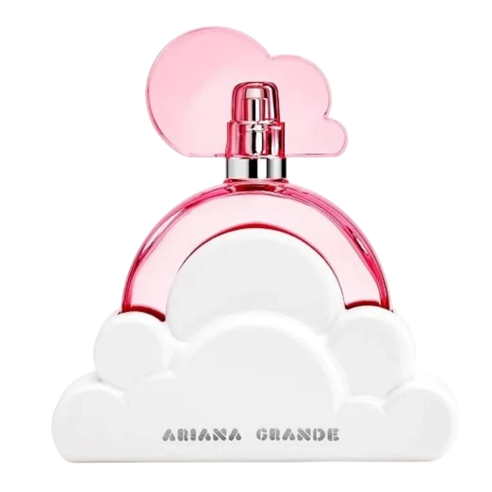 Ariana Grande Cloud Pink Oriental Vanilla manufacturer bottle, linked from the supplied product catalogue.