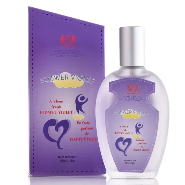 Perfume Gallery Flower Violet manufacturer bottle, linked from the supplied product catalogue.