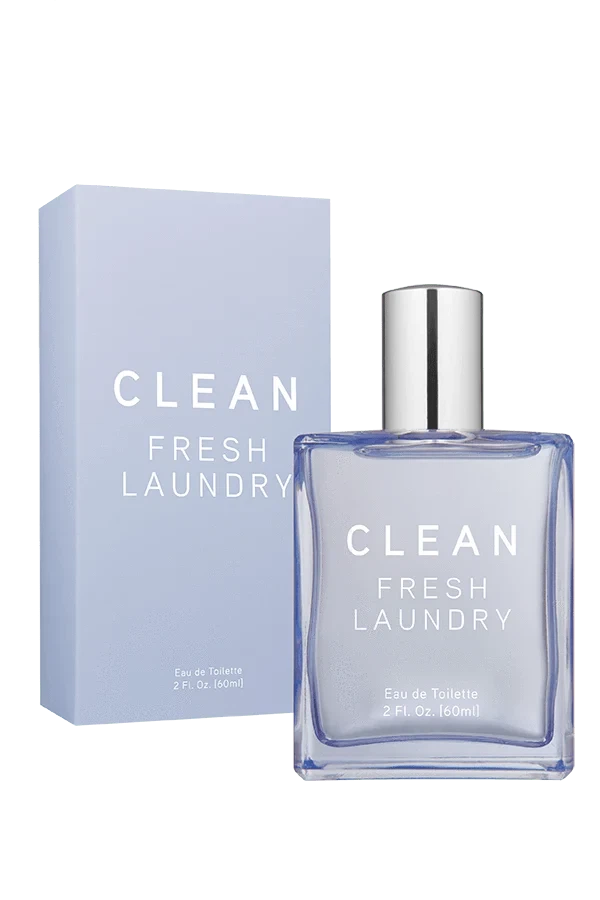 Clean Fresh Laundry manufacturer bottle, linked from the supplied product catalogue.