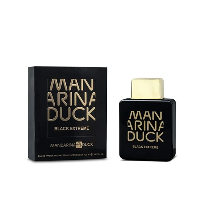 Mandarina Duck BLACK EXTREME manufacturer bottle, linked from the supplied product catalogue.