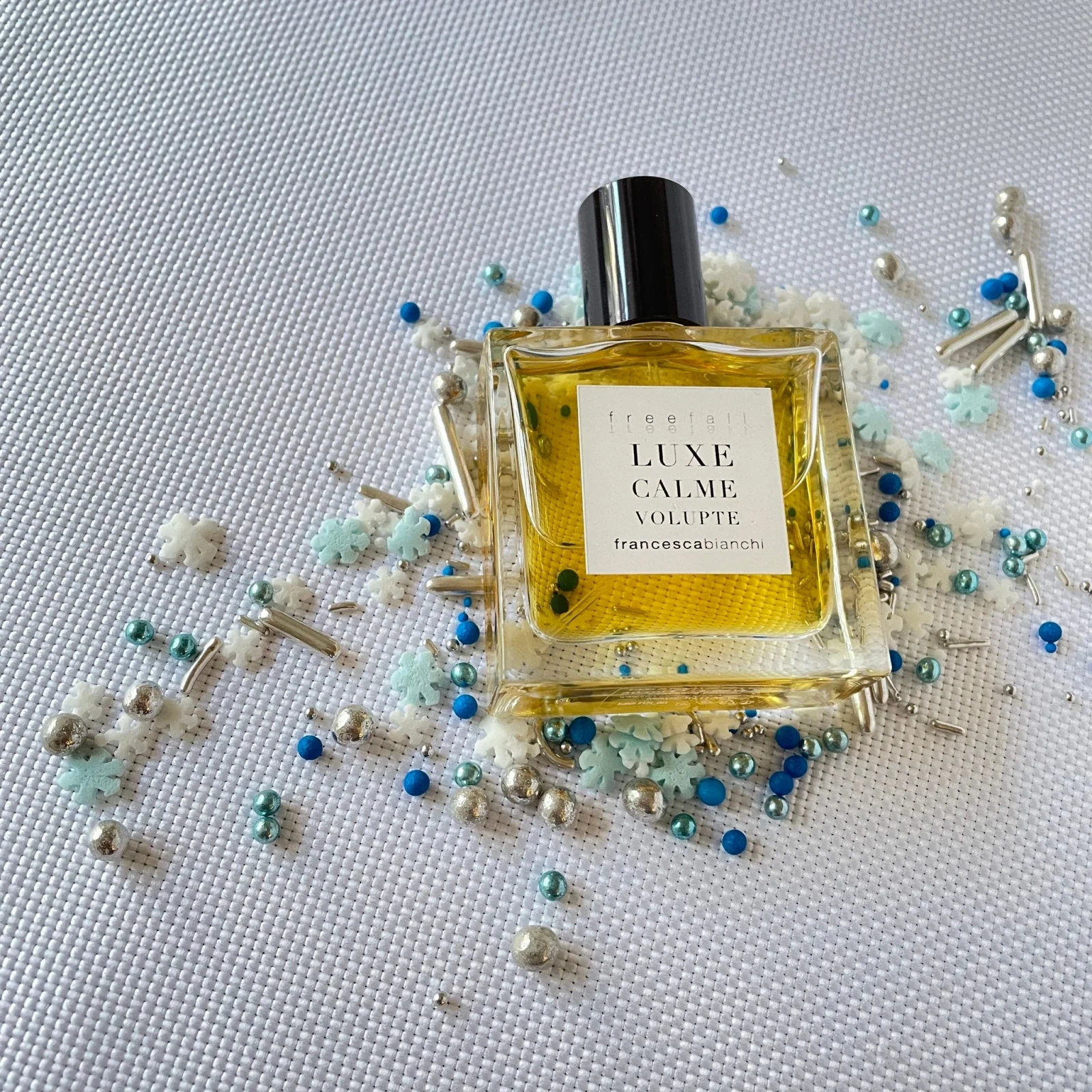 Francesca Bianchi Luxe Calme Volupte manufacturer bottle, linked from the supplied product catalogue.