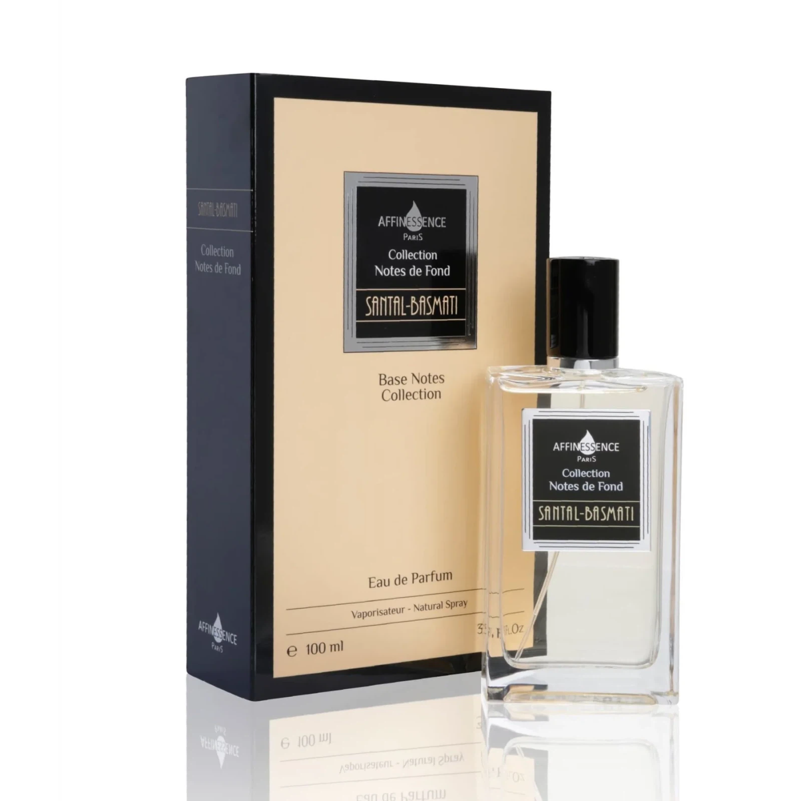 Affinessence Base Notes Collection Sandalwood Basmati manufacturer bottle, linked from the supplied product catalogue.
