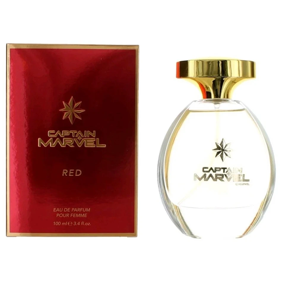 Marvel Captain Marvel Red Pour Femme manufacturer bottle, linked from the supplied product catalogue.