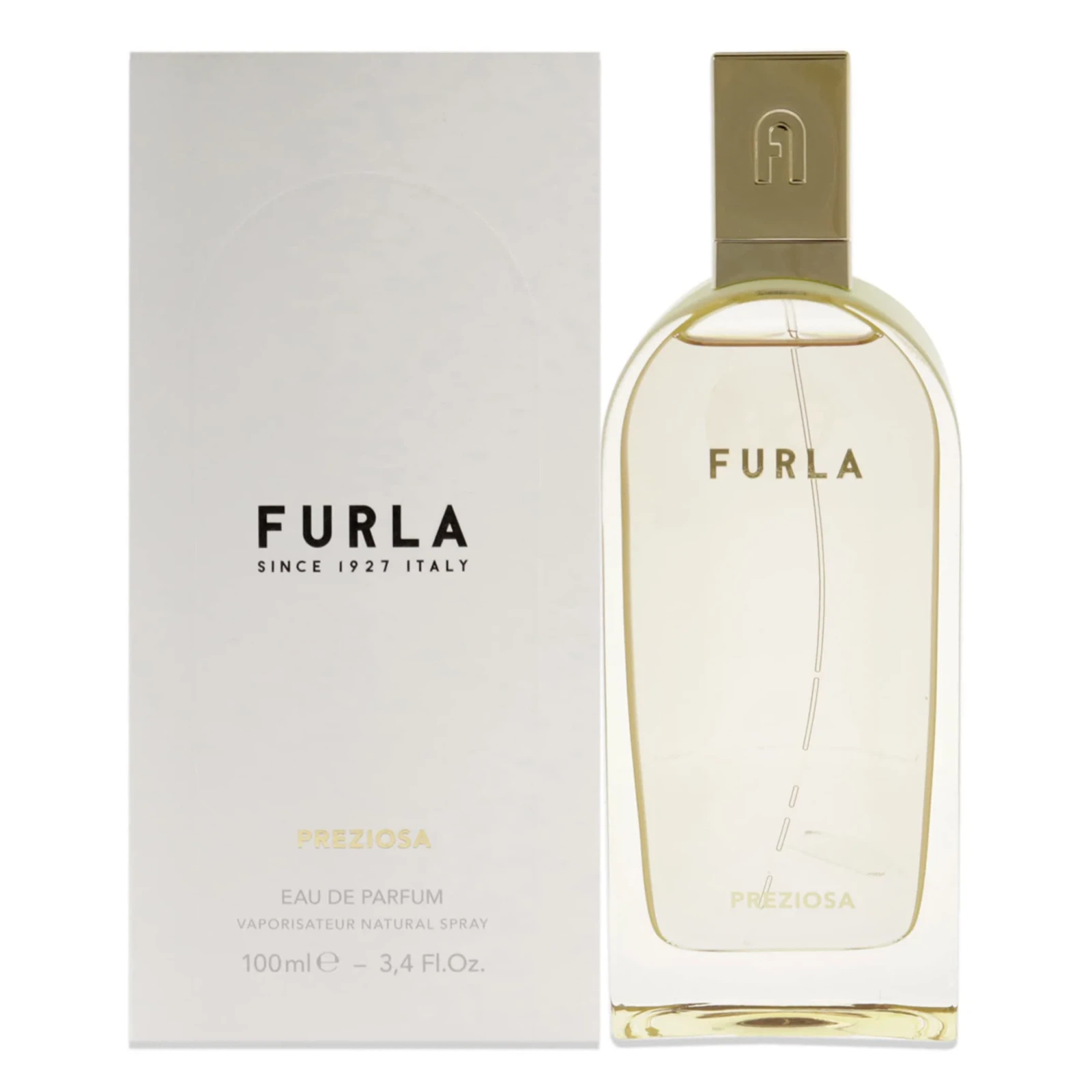 Furla Preziosa manufacturer bottle, linked from the supplied product catalogue.