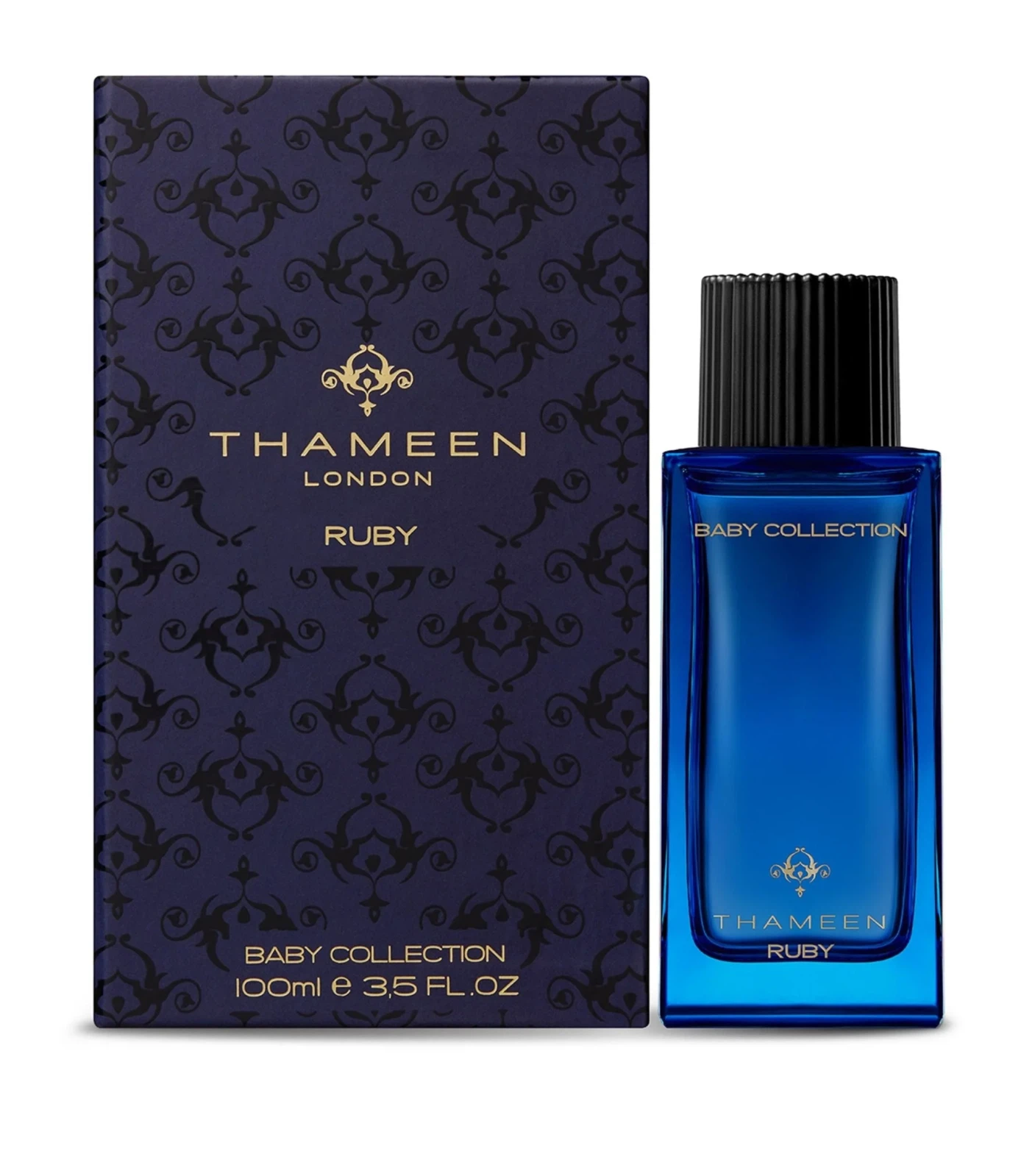 Thameen Baby Collection Ruby Parfum manufacturer bottle, linked from the supplied product catalogue.