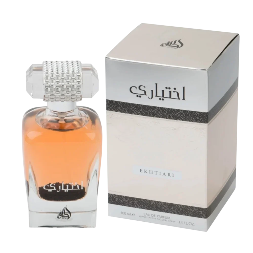 Lattafa Ekhtiari manufacturer bottle, linked from the supplied product catalogue.