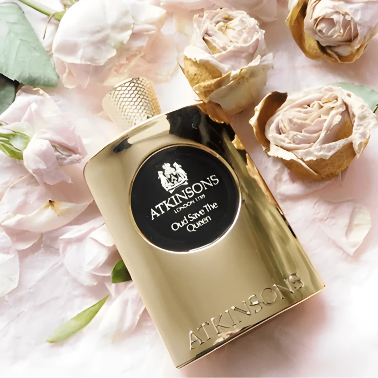 Atkinsons Her Majesty the Oud manufacturer bottle, linked from the supplied product catalogue.