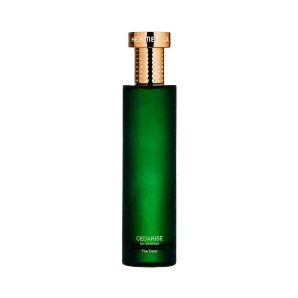 Hermetica Cedarise The Door Alcohol Free manufacturer bottle, linked from the supplied product catalogue.