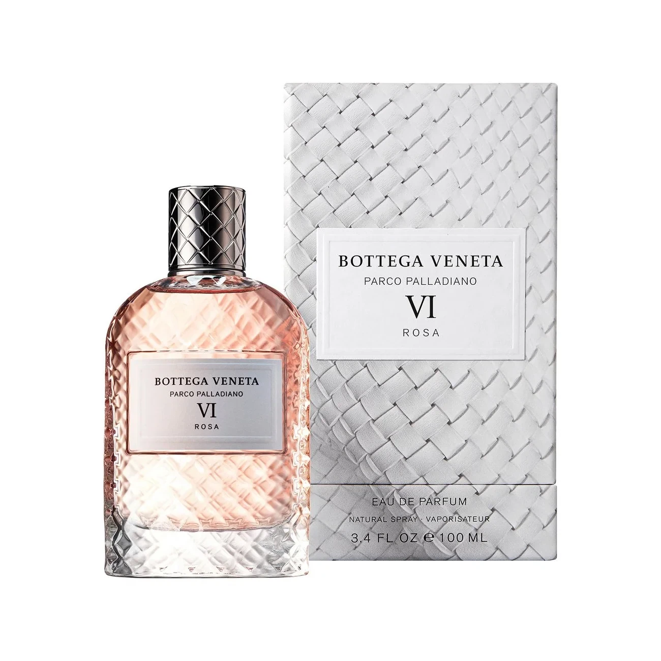 Bottega Veneta Parco Palladiano VI Rosa manufacturer bottle, linked from the supplied product catalogue.