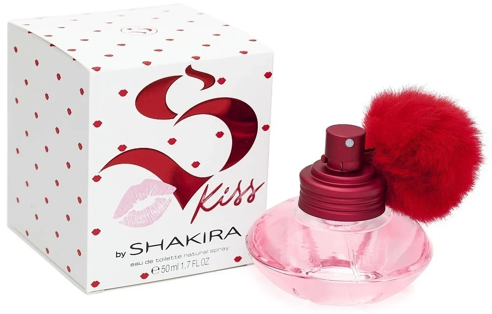 Shakira By S Kiss manufacturer bottle, linked from the supplied product catalogue.