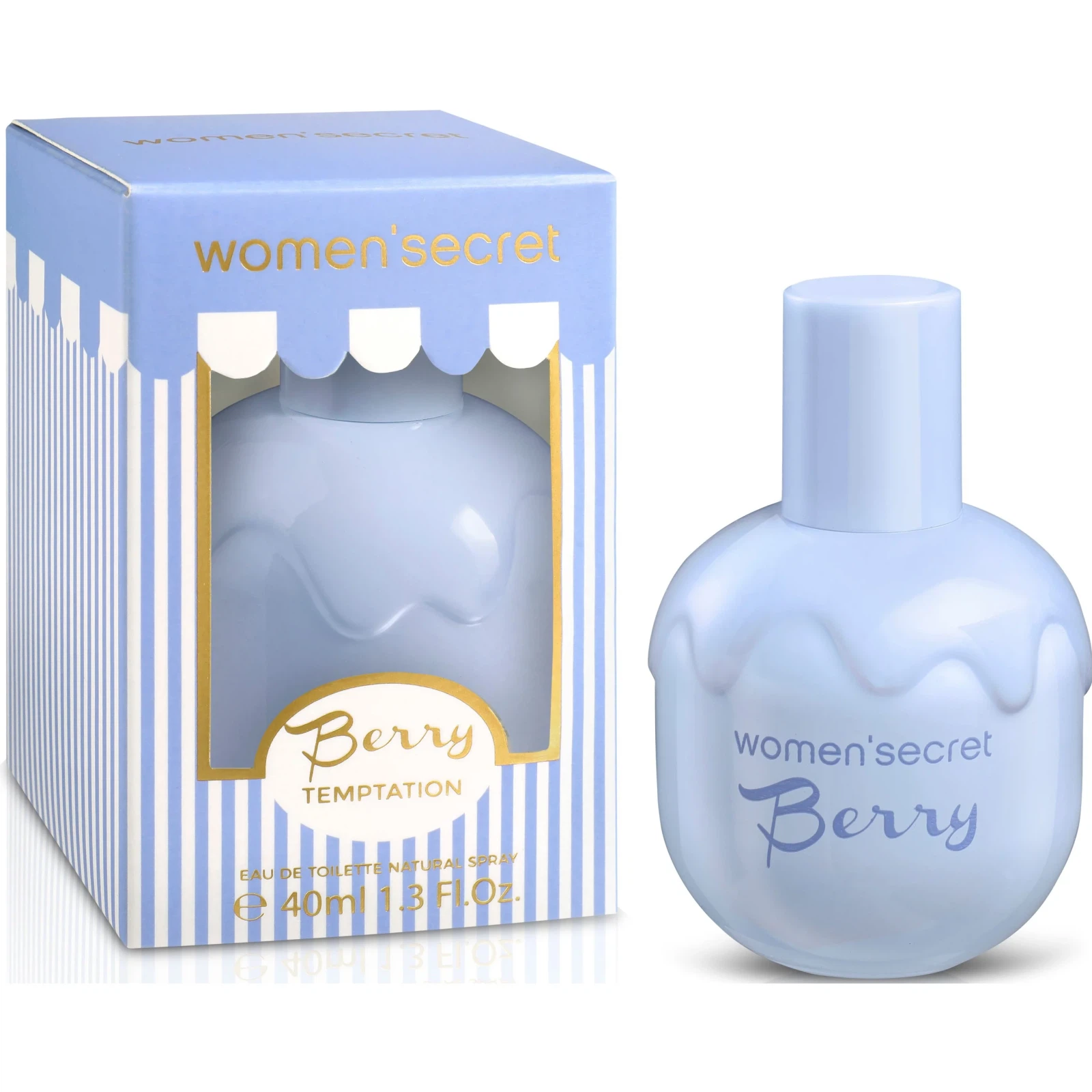 Women'secret Berry Temptation manufacturer bottle, linked from the supplied product catalogue.