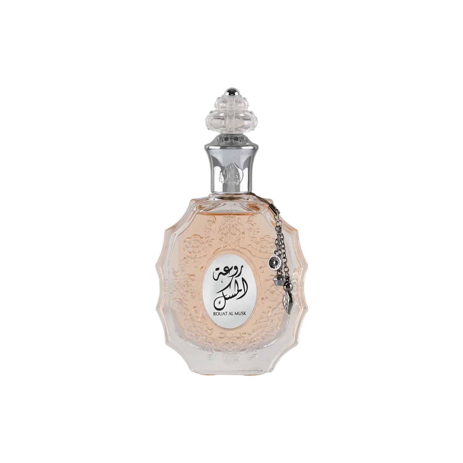 Lattafa Rouat Al Musk manufacturer bottle, linked from the supplied product catalogue.