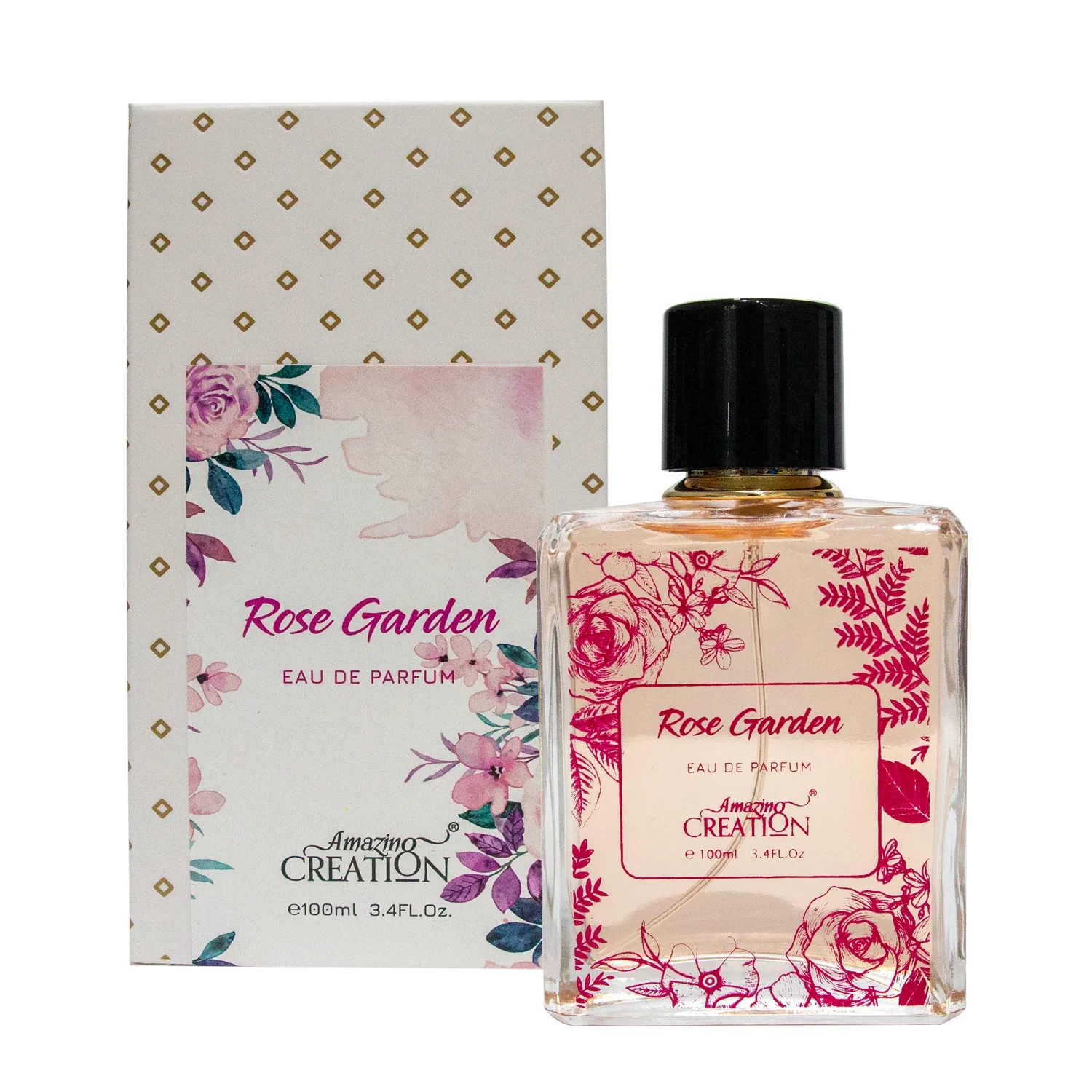 Scent Magic Rose Garden manufacturer bottle, linked from the supplied product catalogue.