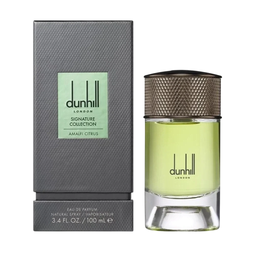 Dunhill Amalfi Citrus manufacturer bottle, linked from the supplied product catalogue.