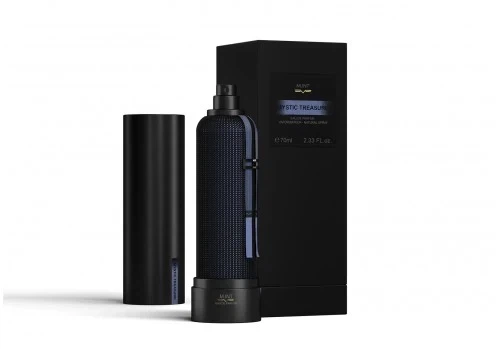 M.Int MYSTIC TREASURE manufacturer bottle, linked from the supplied product catalogue.