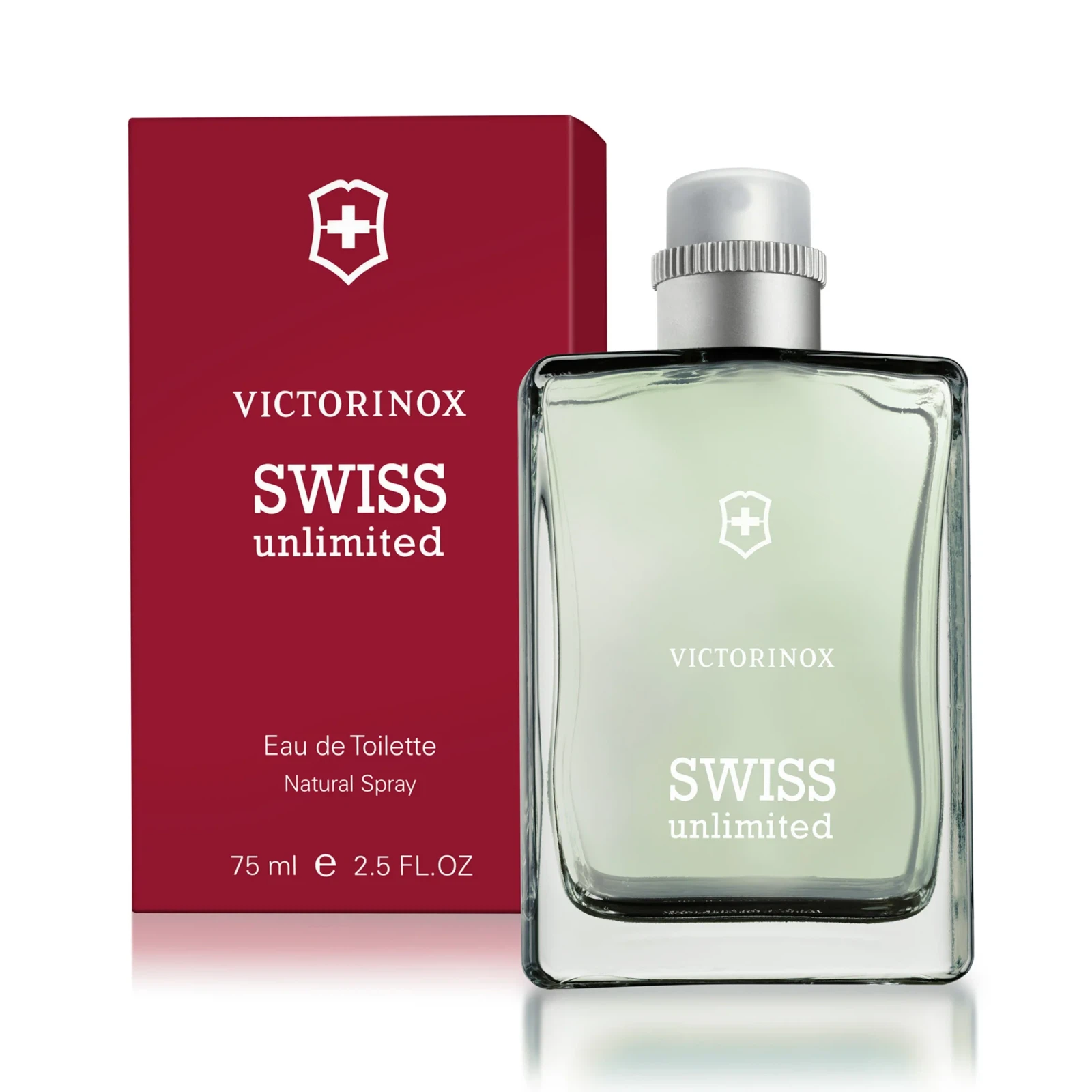 Victorinox Swiss Army Swiss Unlimited manufacturer bottle, linked from the supplied product catalogue.