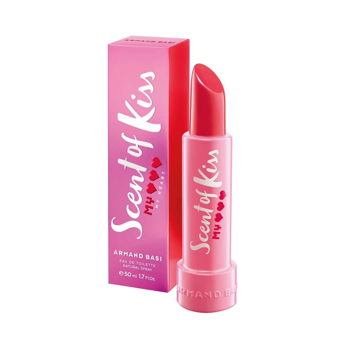 Armand Basi SCENT OF KISS MY HEART manufacturer bottle, linked from the supplied product catalogue.