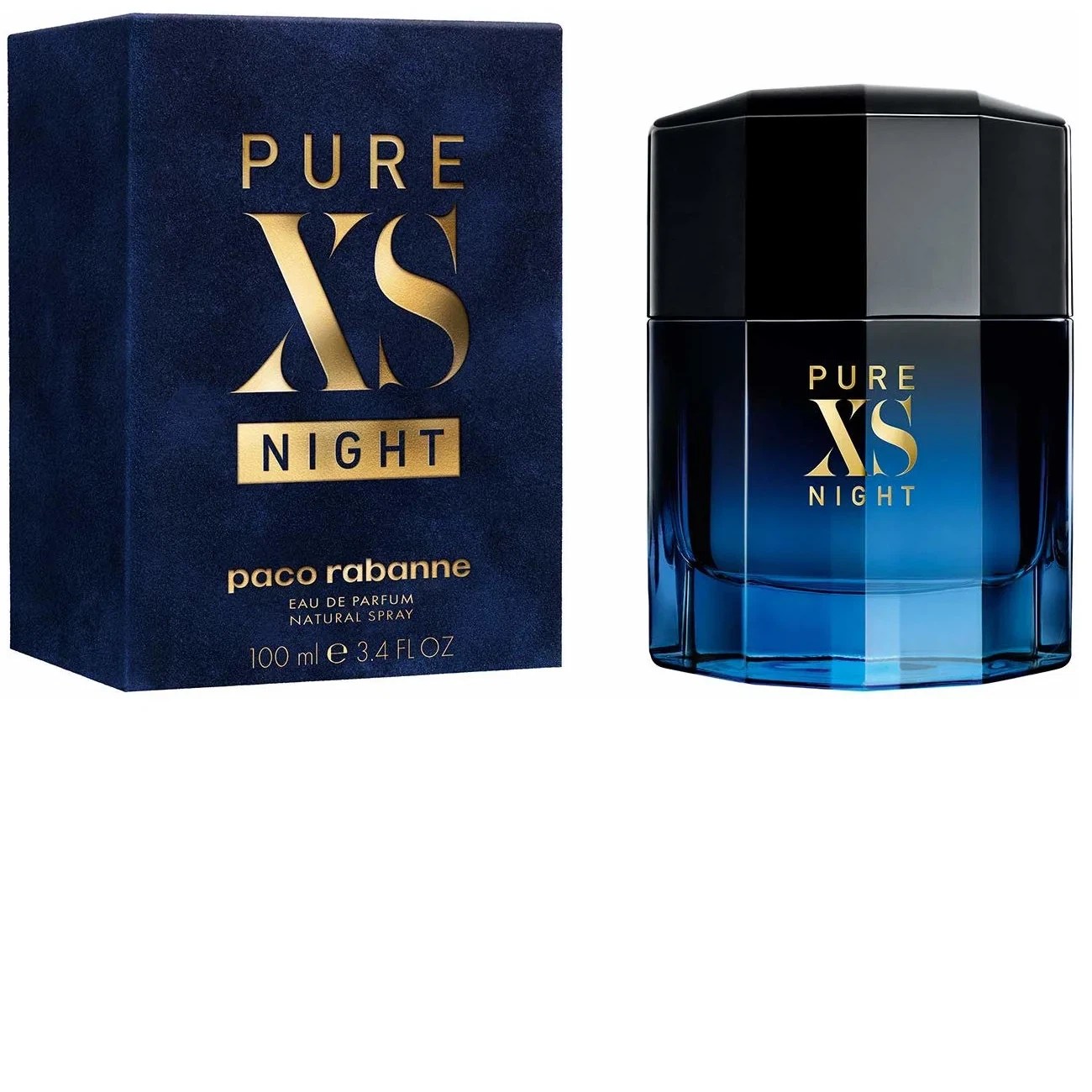 Paco Rabanne Pure XS Night manufacturer bottle, linked from the supplied product catalogue.