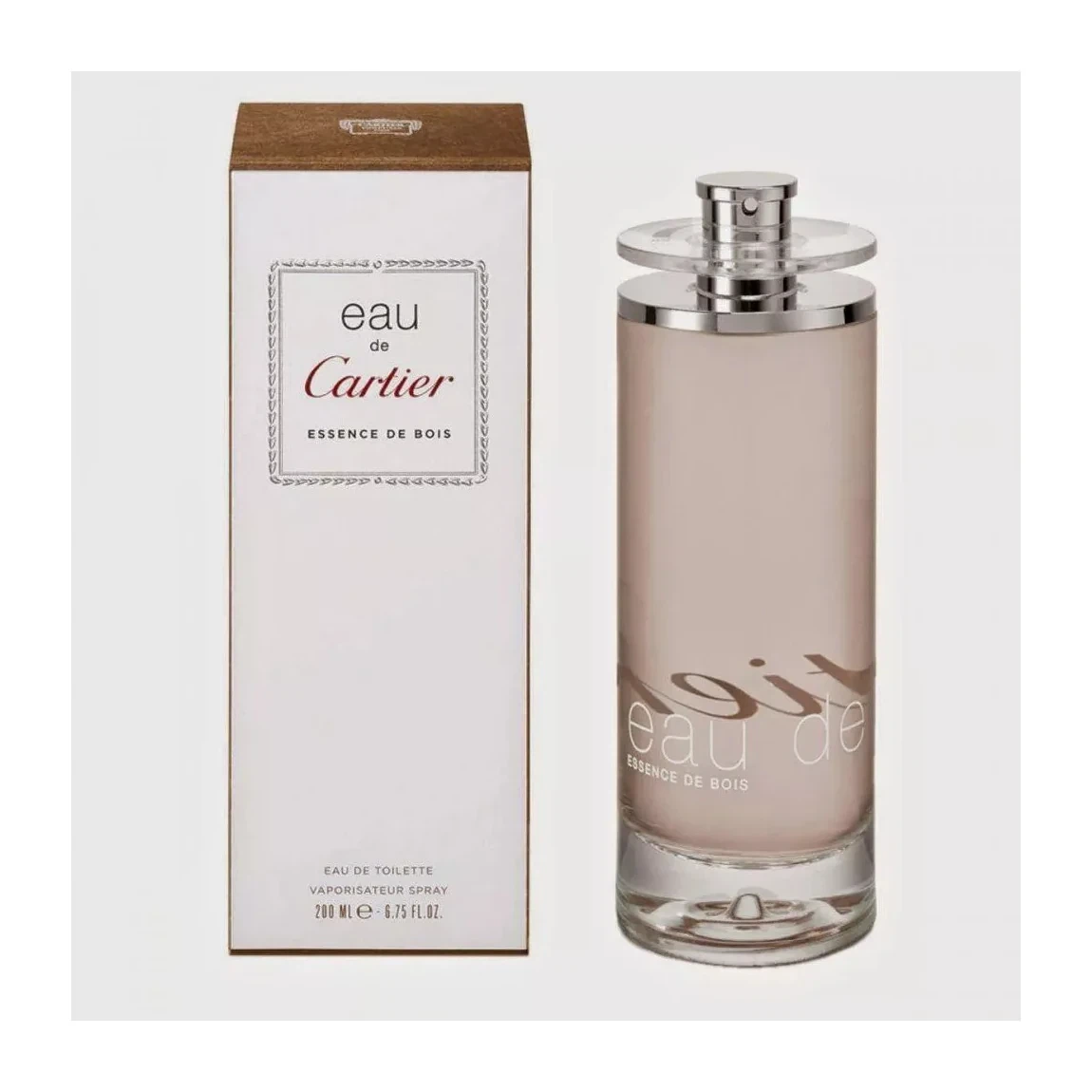 Cartier Eau De Cartier Essence De Bois manufacturer bottle, linked from the supplied product catalogue.