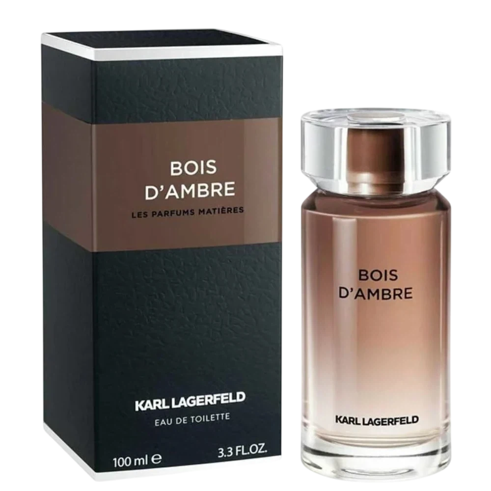 Karl Lagerfeld Bois D'Ambre manufacturer bottle, linked from the supplied product catalogue.
