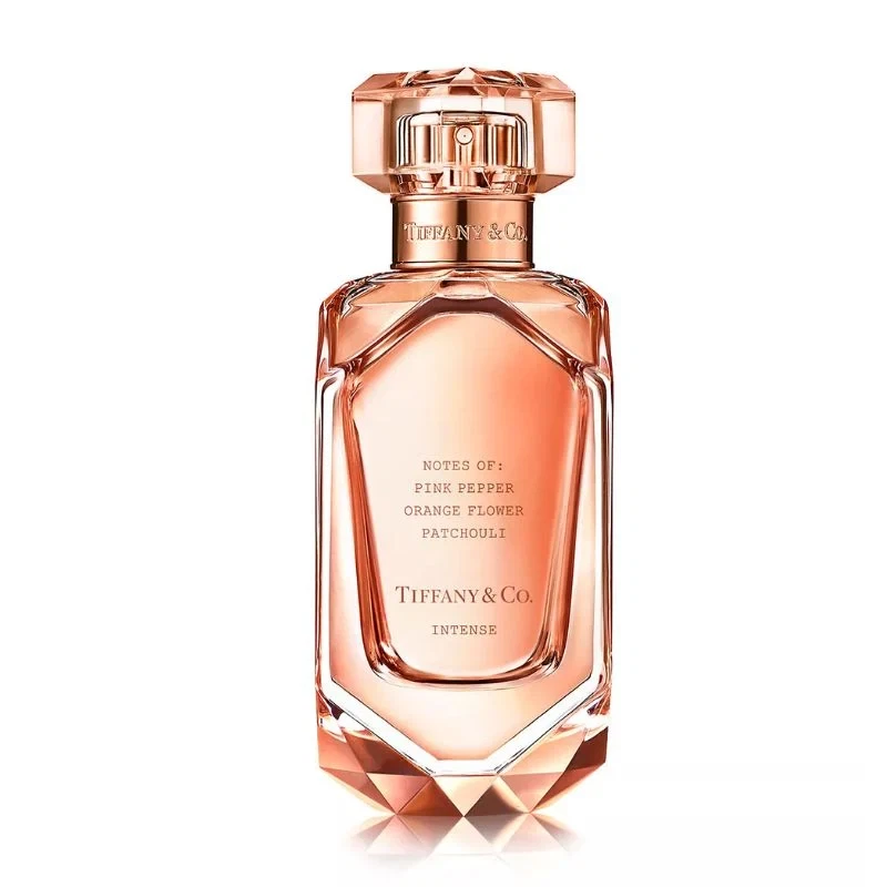 Tiffany & Co. . Rose Gold Intense manufacturer bottle, linked from the supplied product catalogue.