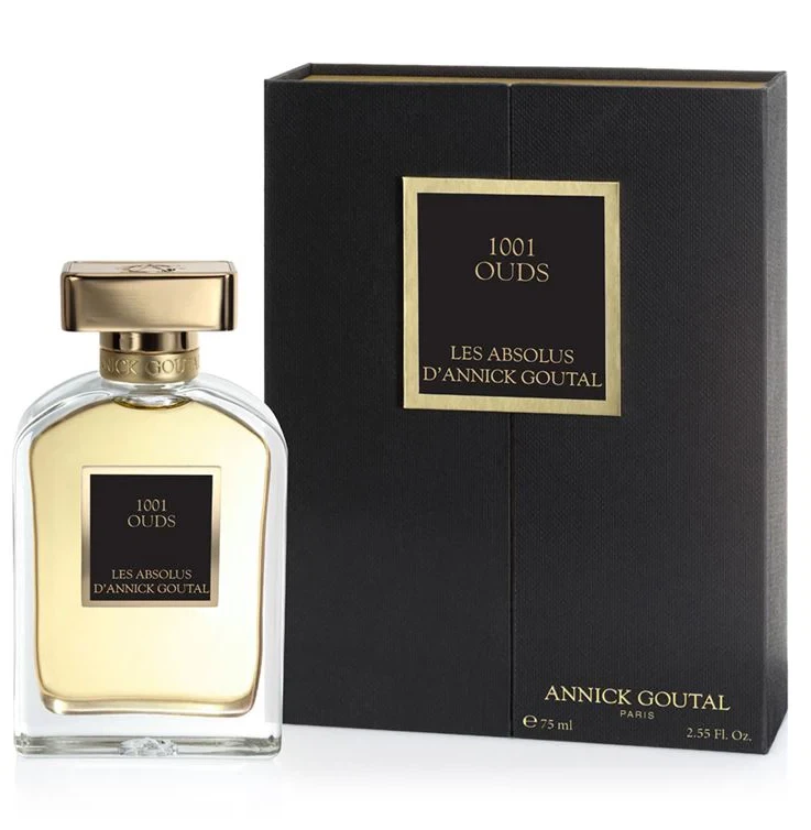 Goutal Paris 1001 OUDS manufacturer bottle, linked from the supplied product catalogue.