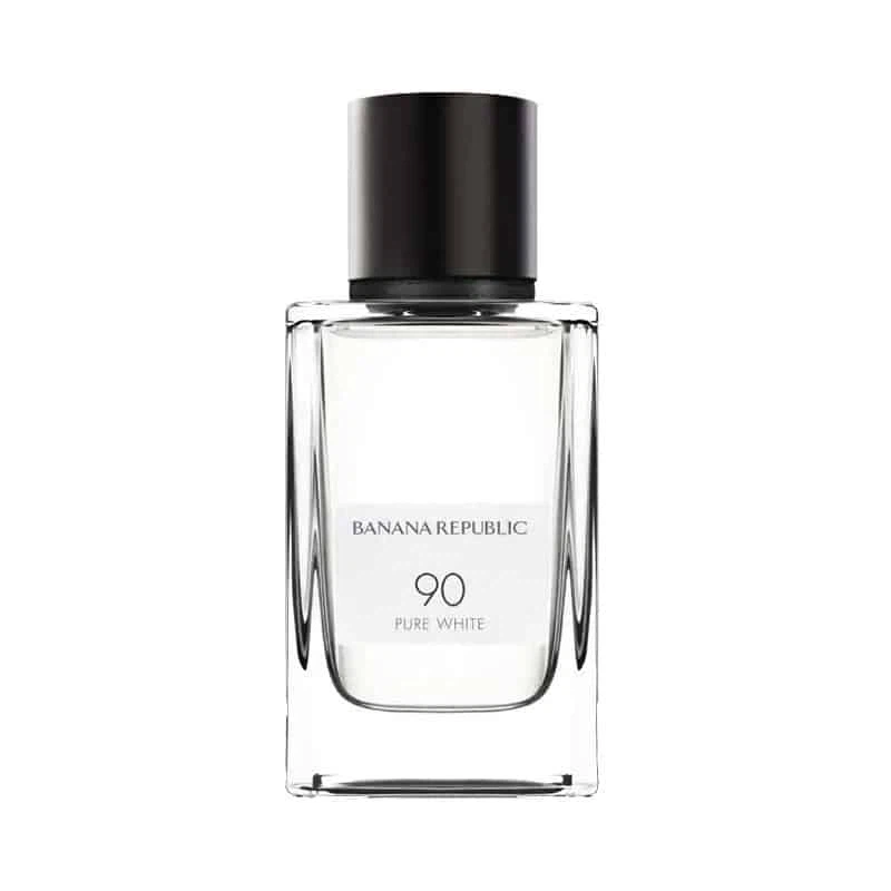 Banana Republic 90 Pure White Spray manufacturer bottle, linked from the supplied product catalogue.