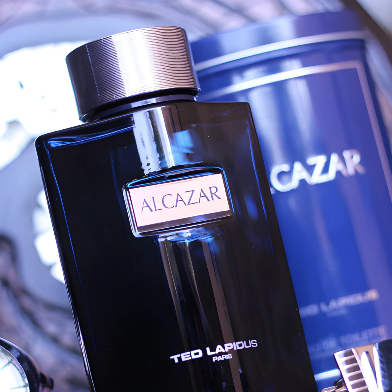 Ted Lapidus Alcazar manufacturer bottle, linked from the supplied product catalogue.
