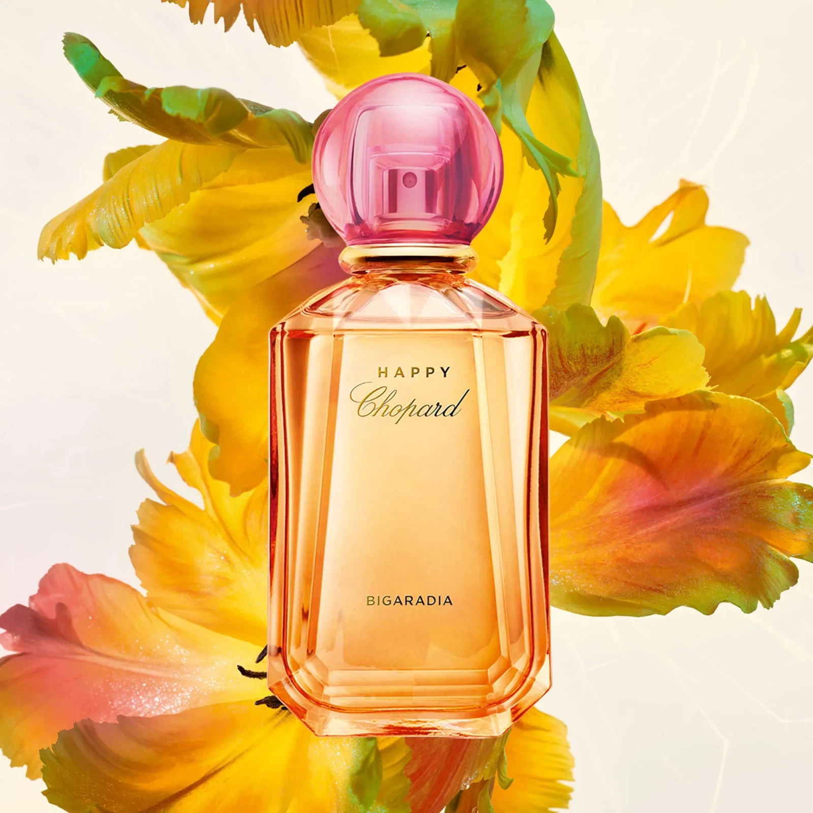 Chopard HAPPY BIGARADIA SPRAY manufacturer bottle, linked from the supplied product catalogue.
