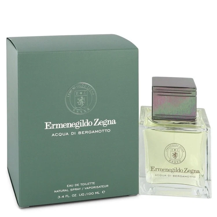 Ermenegildo Zegna ACQUA DI BERGAMOTTO manufacturer bottle, linked from the supplied product catalogue.