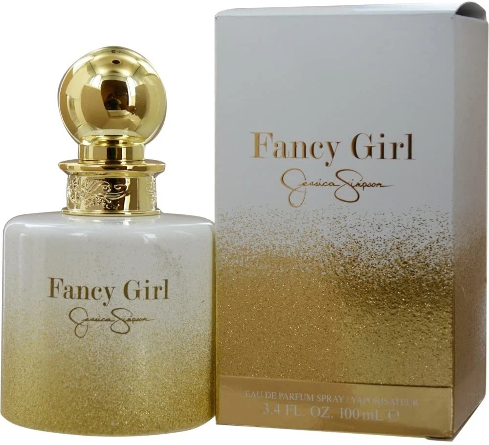 Jessica Simpson Fancy Girl Spray manufacturer bottle, linked from the supplied product catalogue.