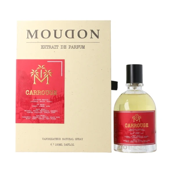 Moudon Carrouge manufacturer bottle, linked from the supplied product catalogue.