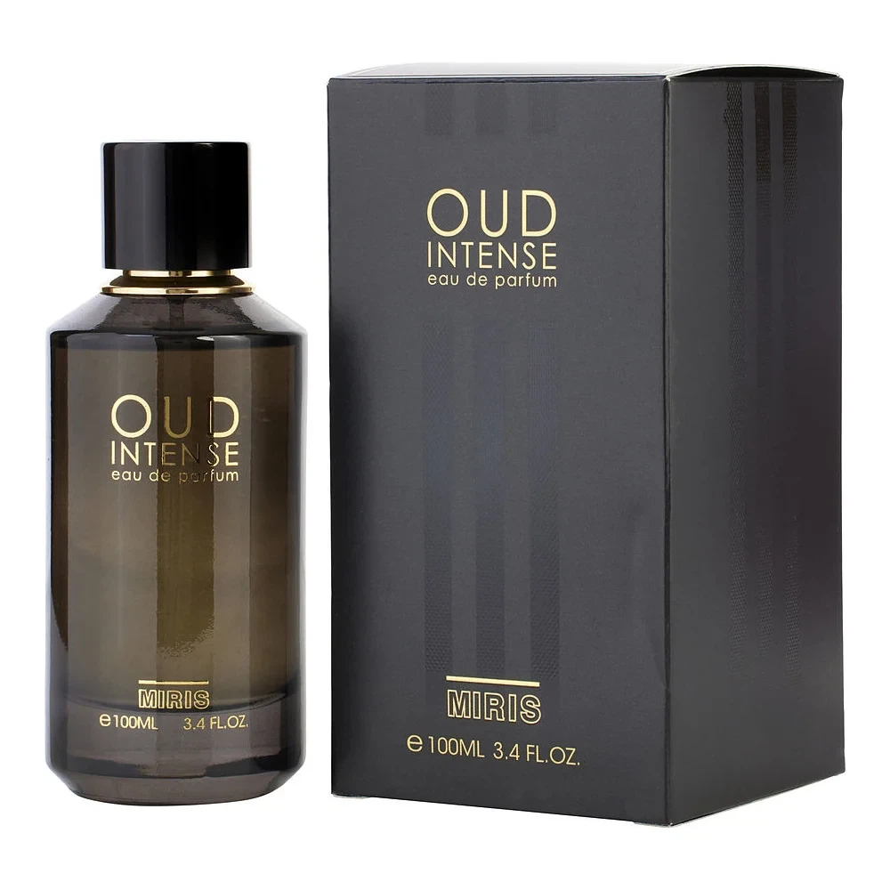 Miris Oud Intense manufacturer bottle, linked from the supplied product catalogue.