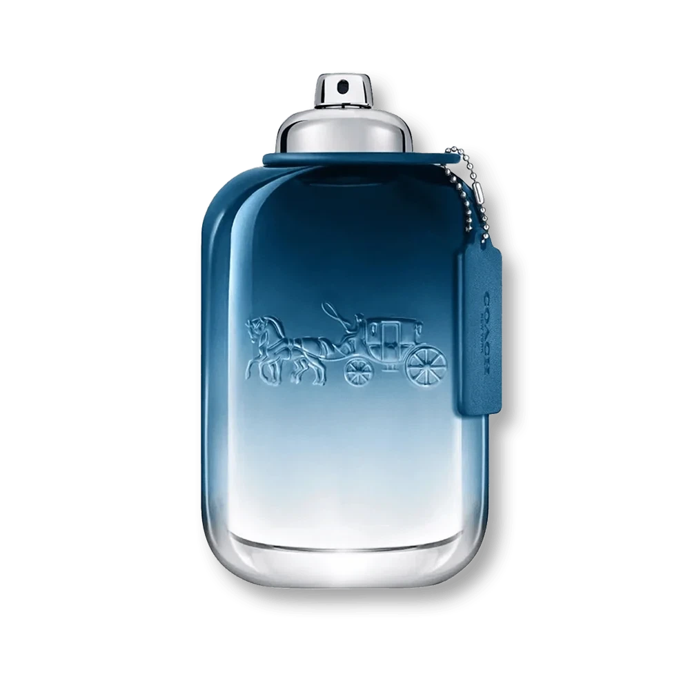 Coach Blue manufacturer bottle, linked from the supplied product catalogue.