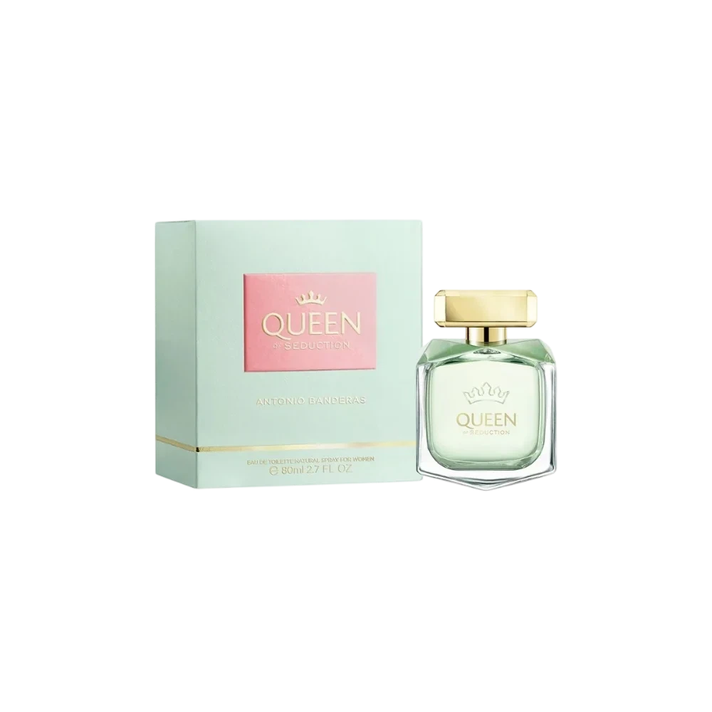 Antonio Banderas Queen Of Seduction manufacturer bottle, linked from the supplied product catalogue.