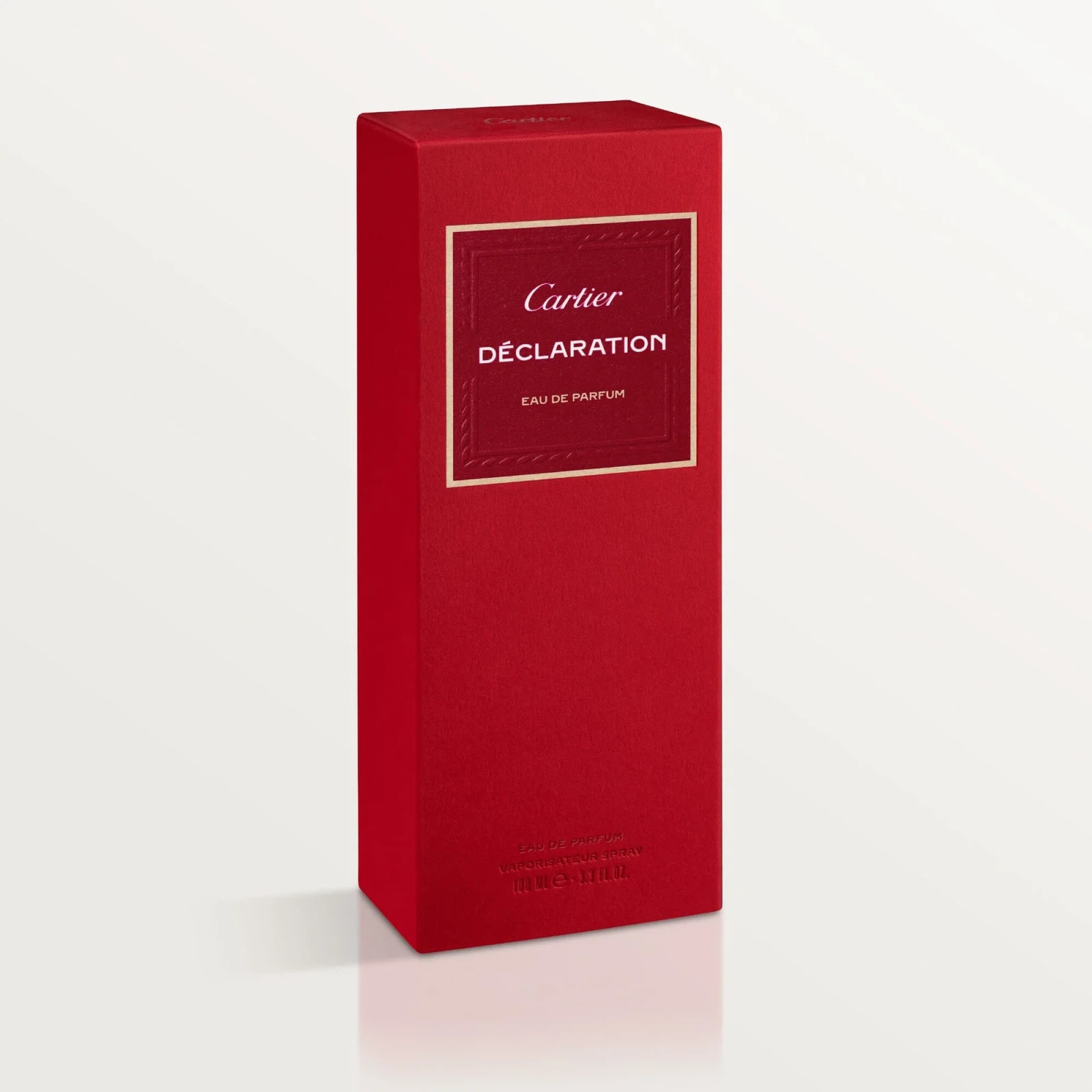 Cartier Declaration Aromatic Spicy Refillable manufacturer bottle, linked from the supplied product catalogue.