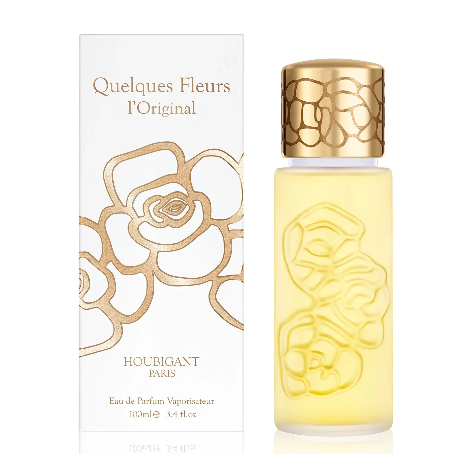 Houbigant Paris Quelques Fleurs L'Original manufacturer bottle, linked from the supplied product catalogue.
