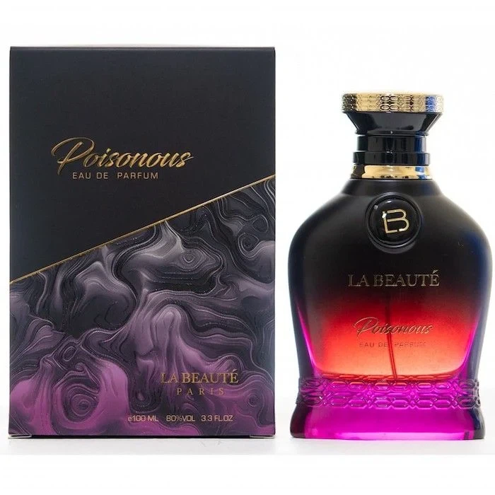 La Beaute Poisonous manufacturer bottle, linked from the supplied product catalogue.