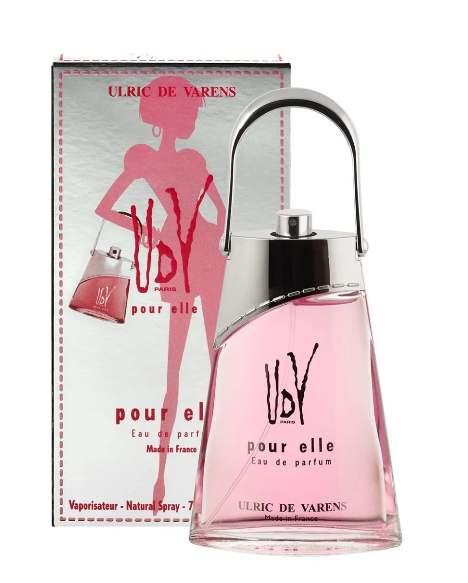 Ulric de Varens Pour Elle manufacturer bottle, linked from the supplied product catalogue.