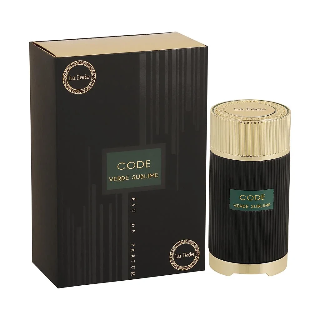 Khadlaj Code Verde Sublime manufacturer bottle, linked from the supplied product catalogue.