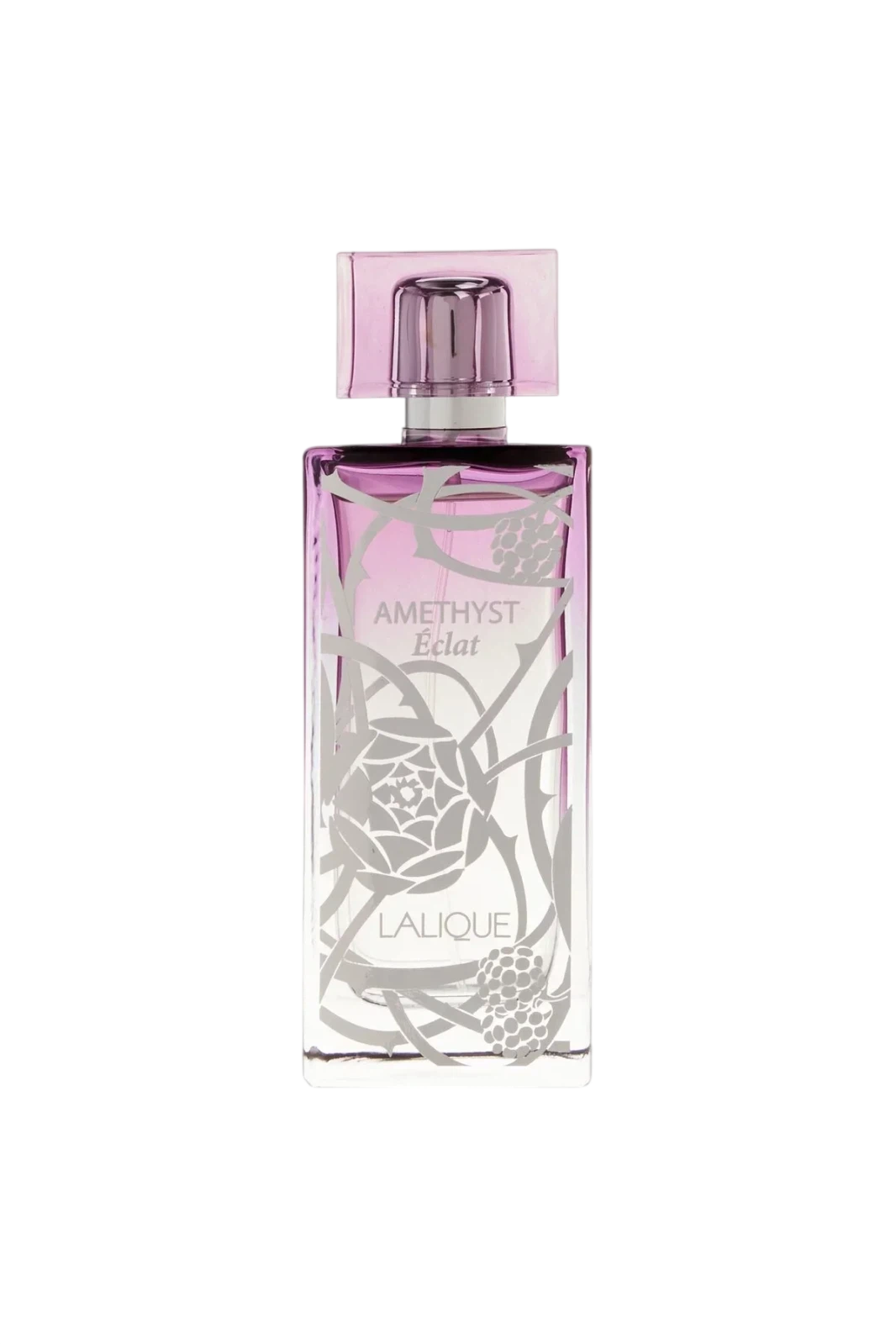 Lalique Amethyst Eclat manufacturer bottle, linked from the supplied product catalogue.