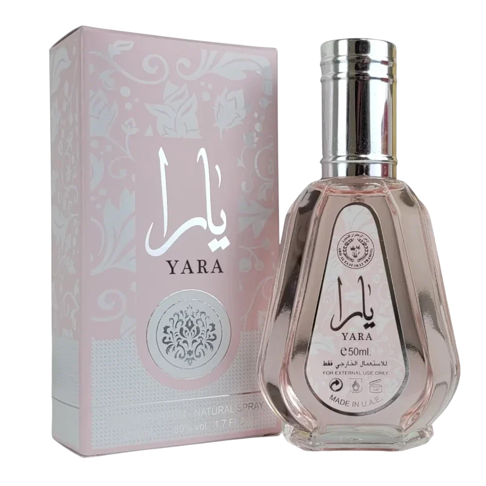 Ard Al Zaafaran Yara Pink manufacturer bottle, linked from the supplied product catalogue.