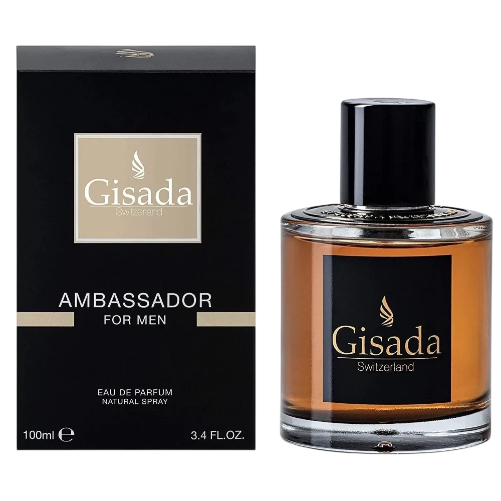 Gisada Ambassador manufacturer bottle, linked from the supplied product catalogue.
