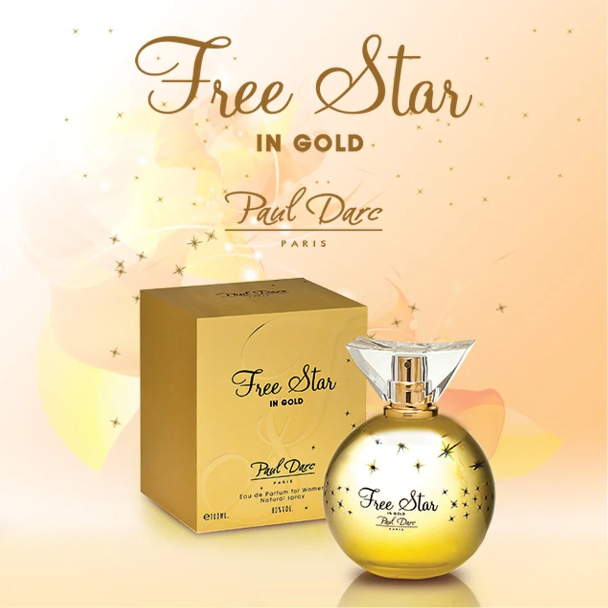 Free Star Free Star in Gold Women manufacturer bottle, linked from the supplied product catalogue.
